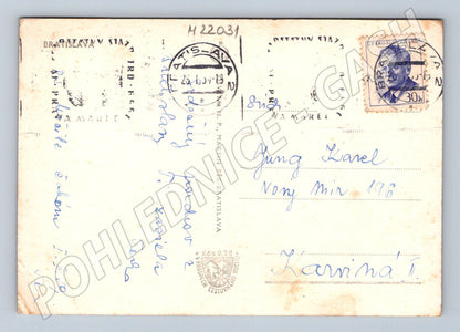Pohlednice Slovensko Bratislava hrad 1943 (M22031)