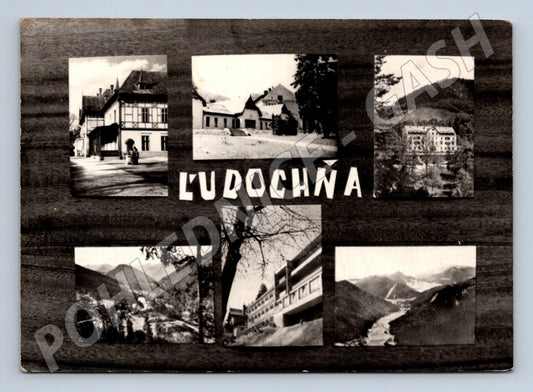 Pohlednice Slovensko Ľubochňa koláž motivů 1990 (M22036)