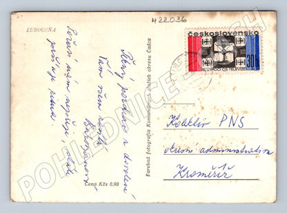 Pohlednice Slovensko Ľubochňa koláž motivů 1990 (M22036)