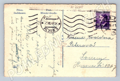 Pohlednice Plzeň Městské divadlo PP 1941 (M2208)