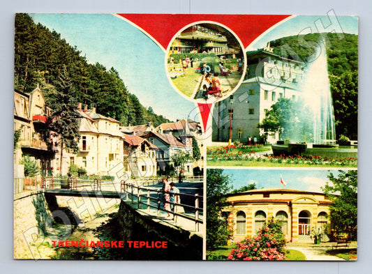 Pohlednice Slovensko Trenčianske Teplice lázně 1968 (M22086)