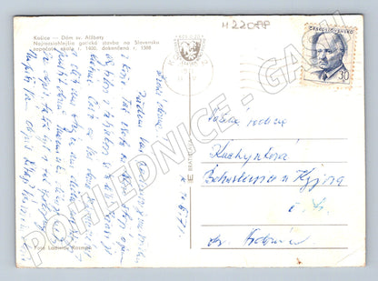 Pohlednice Slovensko Košice Dóm sv. Alžběty 1968 (M22088)
