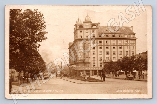 Pohlednice Plzeň U Wilsonova mostu Štembera PP (M2209)