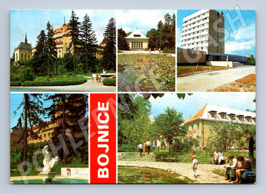 Pohlednice Slovensko Bojnice zámek a město 1974 (M22094)