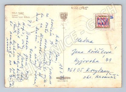 Pohlednice Slovensko Malá Fatra hotel Boboty 1969-1974 (M22095)