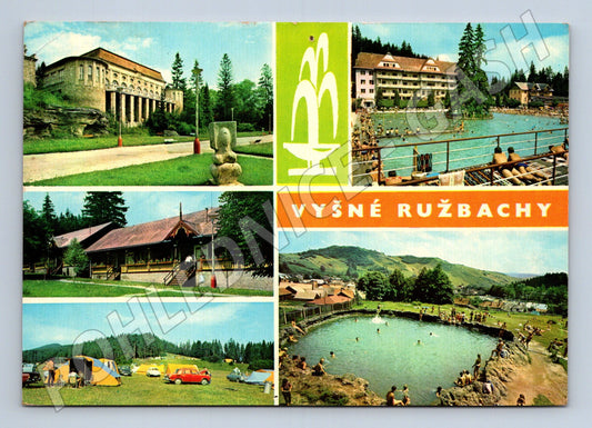 Pohlednice Slovensko Vyšné Ružbachy lázně 1974 (M22099)