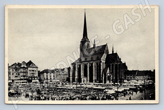 Pohlednice Plzeň náměstí Republiky katedrála sv Bartoloměje (M2210)