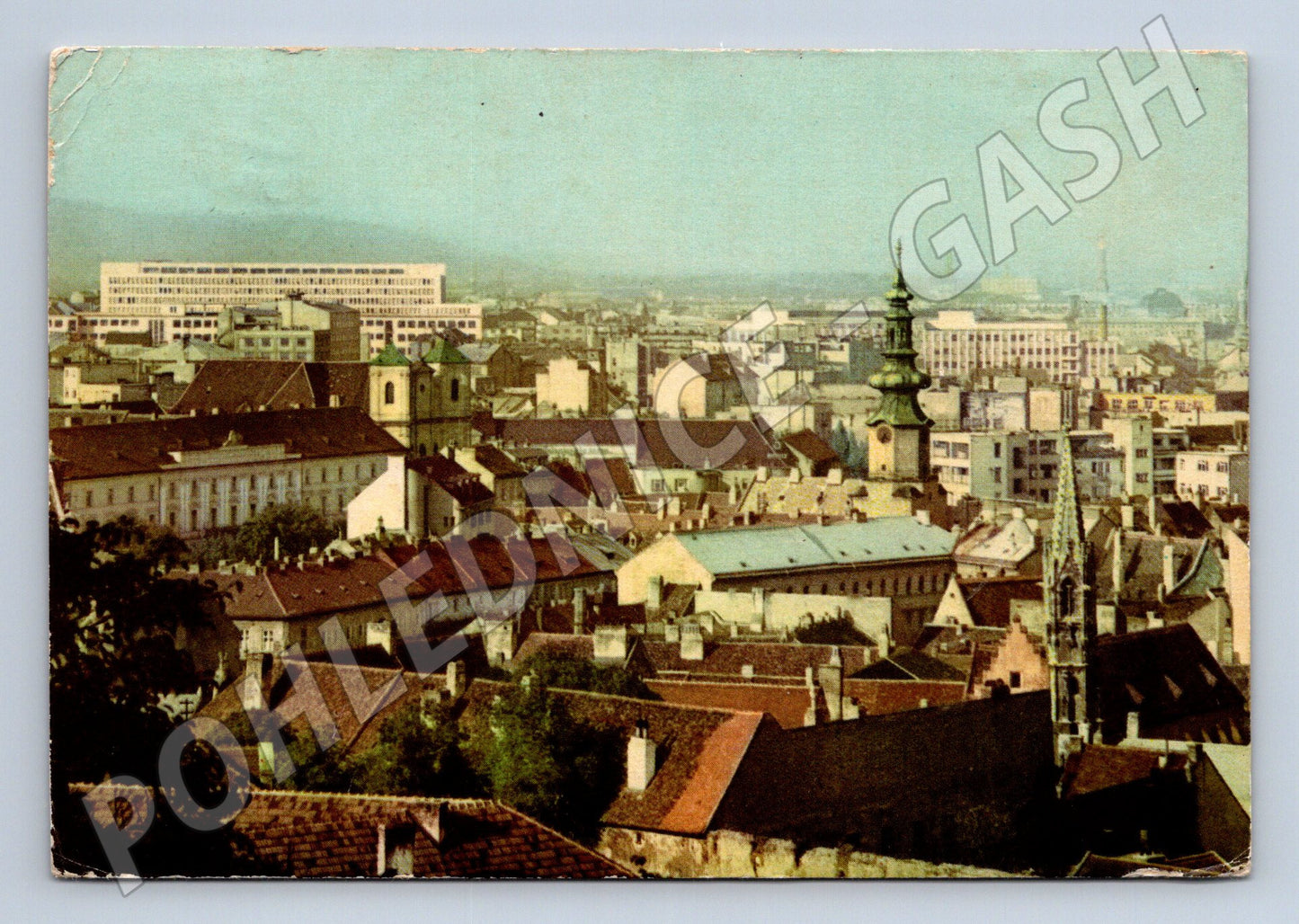 Pohlednice Slovensko Bratislava pohled z hradu 1959 (M22100)