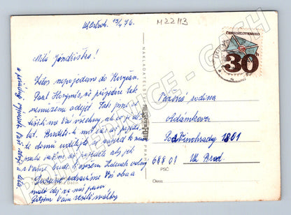 Pohlednice Lidový tanec v sadu 1946 (M22113)