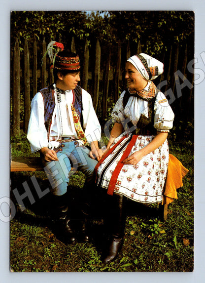 Pohlednice Slovácko kroje Velká nad Veličkou 1985 (M22115)