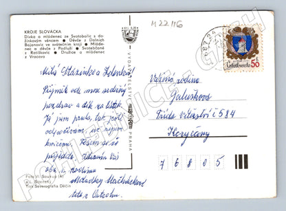 Pohlednice Slovensko kroje slovácka (M22116)