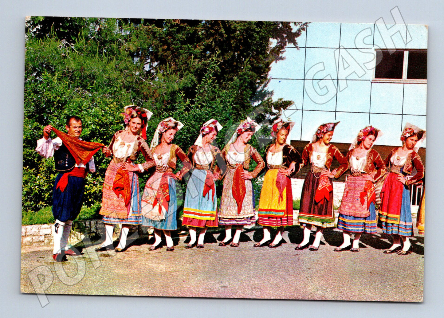 Pohlednice Řecko lidové kroje tanec 1986 (M22124)