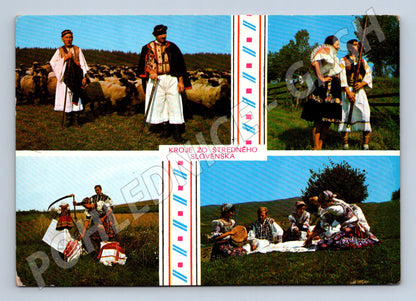 Pohlednice Slovensko Kroje Střední Slovensko 1982 (M22126)