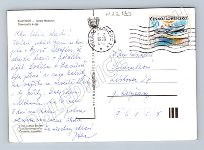 Pohlednice Blatnice slavnostní kroje 1988 (M22130)