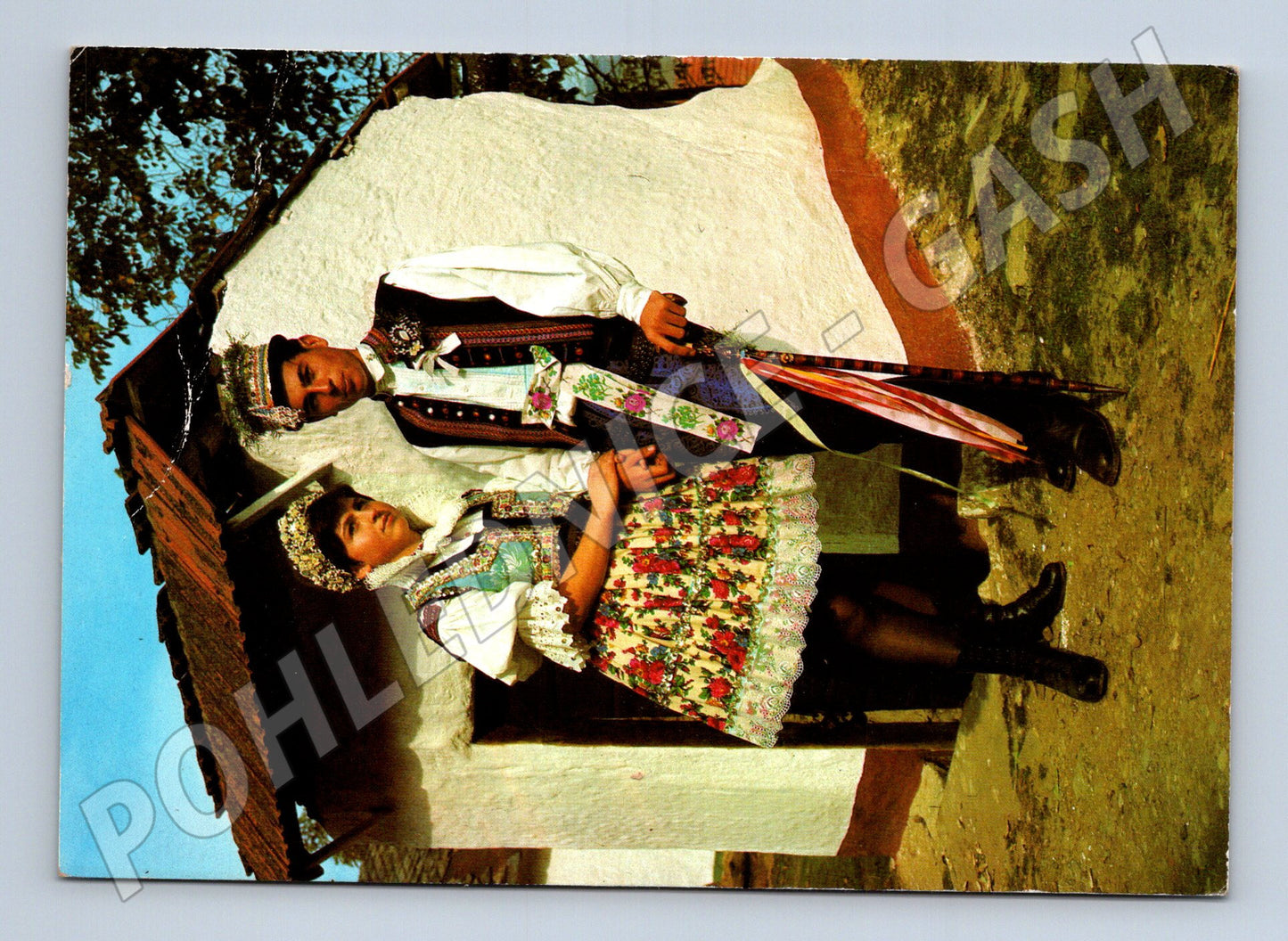 Pohlednice Slovácko kroje Strání 1986 (M22134)