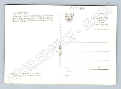 Pohlednice Slovácko kroje lidové tance (M22137)