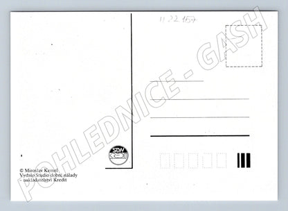 Pohlednice erotická kresba žena sama doma (M22157)
