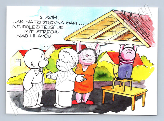 Pohlednice Karikatura Stavební spořitelna 2004 (M22158)