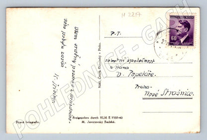 Pohlednice Vráž vyhlídka s Kobylí ČR PP 1942 (M2217)