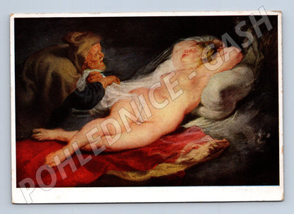 Pohlednice Rakousko Rubens Spící Angelika (M22172)
