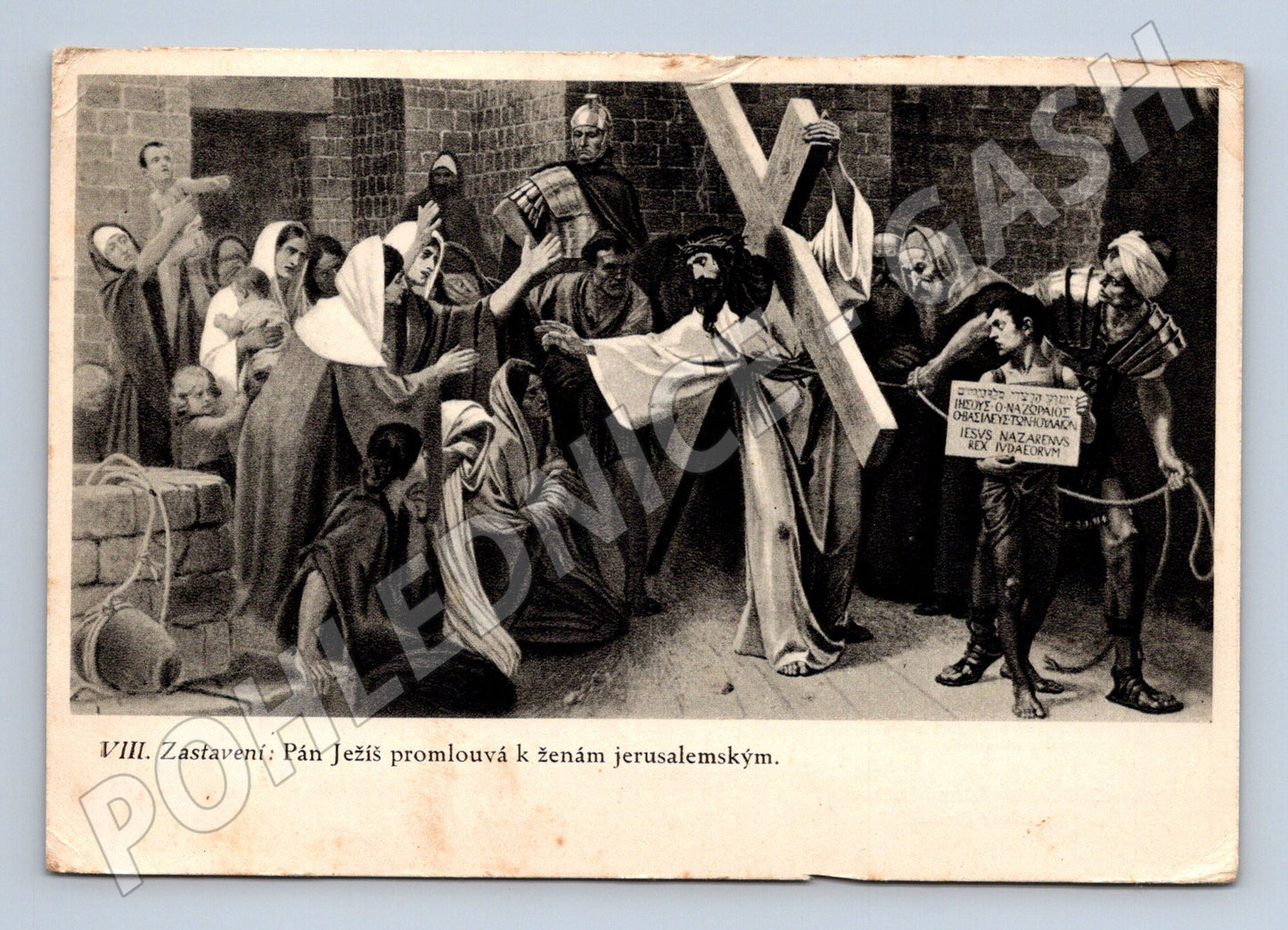 Pohlednice Křížová cesta - Ježíš a ženy jeruzalémské (M22199)
