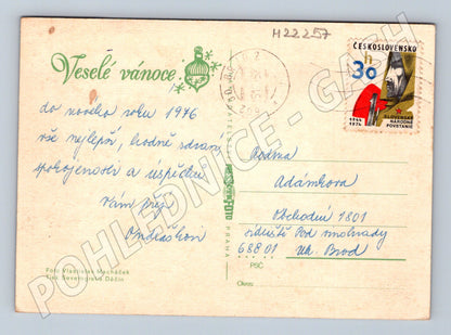 Pohlednice Vánoční zátiší 1975 (M22257)
