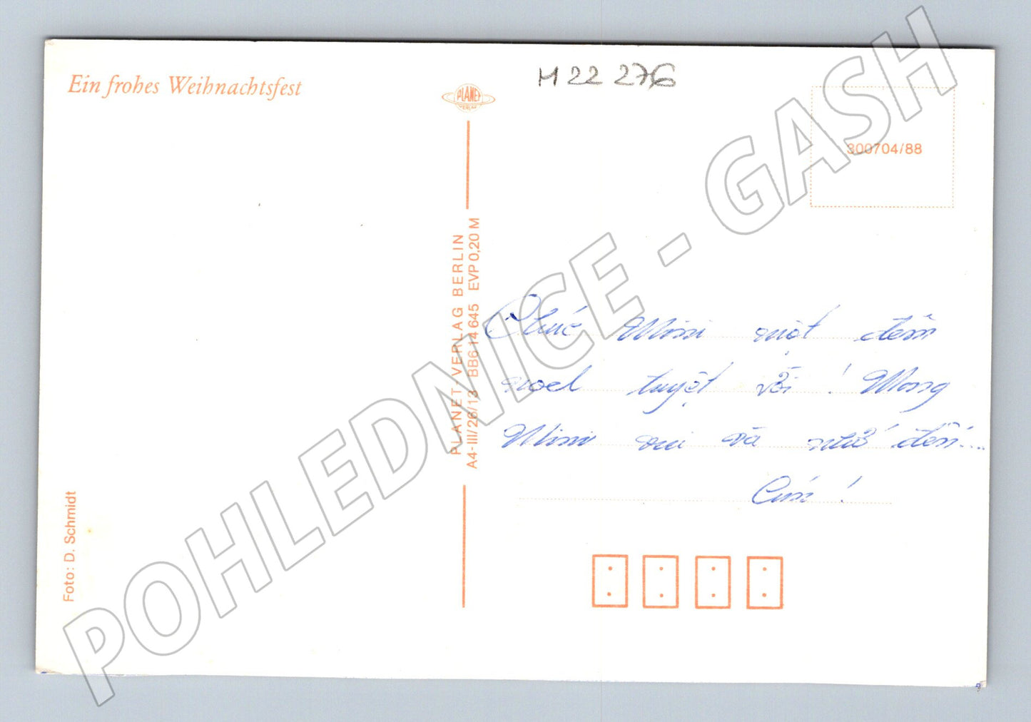 Pohlednice Německo Vánoční svíčky a jehličí (M22276)