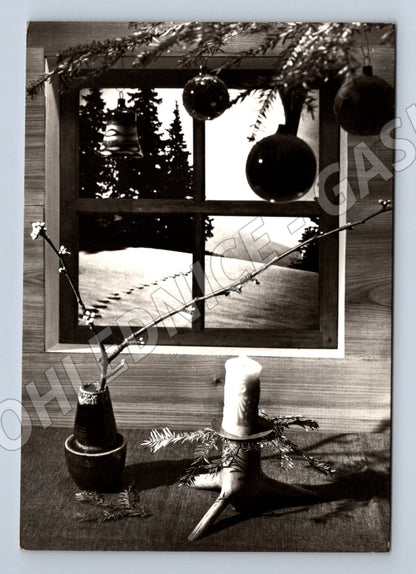 Pohlednice vánoční zátiší Nový rok 1963 (M22291)