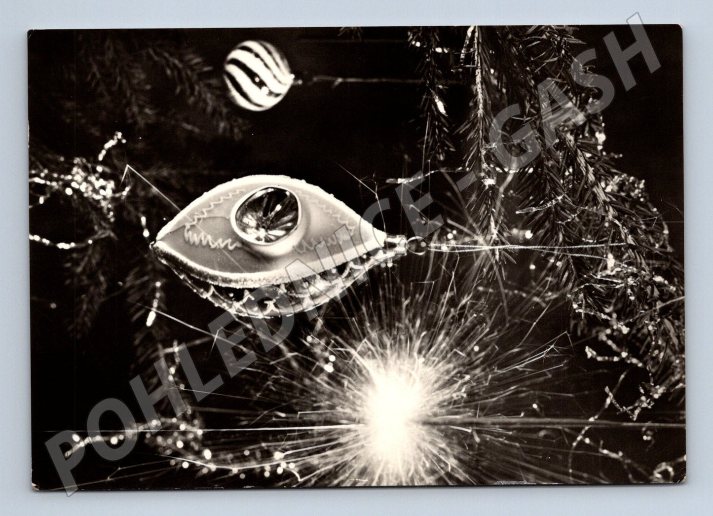 Pohlednice Vánoční ozdoby prskavka 1968 (M22292)