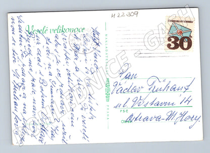 Pohlednice Velikonoční vajíčka 1966 (M22309)