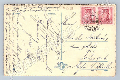 Pohlednice Klatovy Československo raz 1950 (M2231)