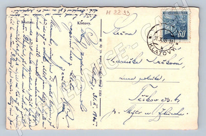 Pohlednice Klatovy Československo 1945 (M2233)