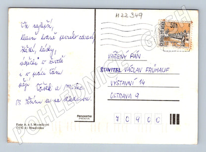 Pohlednice Květina růže Srdečné přání (M22349)