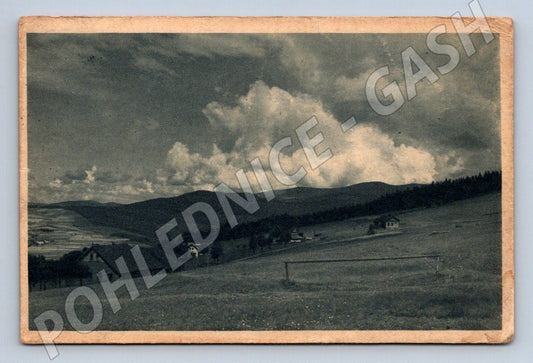 Pohlednice Benecko Krkonoše pohled na Kokrháč 1928 (M2237)