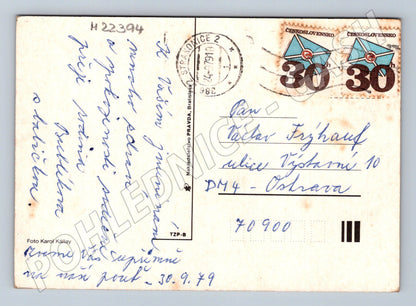 Pohlednice orchideje květiny 1979 (M22394)