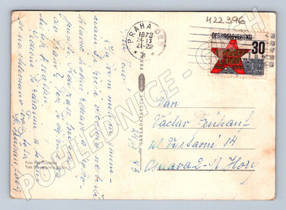 Pohlednice kytice růží 1973 (M22396)