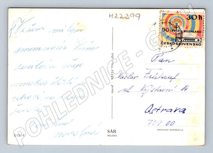 Pohlednice Kytice růží 1973 (M22399)