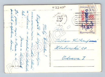 Pohlednice Srdečné přání konvalinky 1965 (M22408)