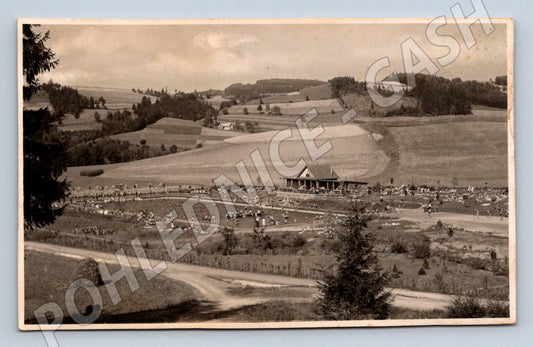 Pohlednice Košťálov koupaliště český venkov (M2243)