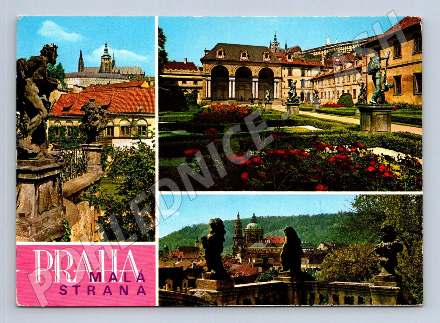 Pohlednice Praha Malá Strana Valdštejnská zahrada 1984 (M22438)