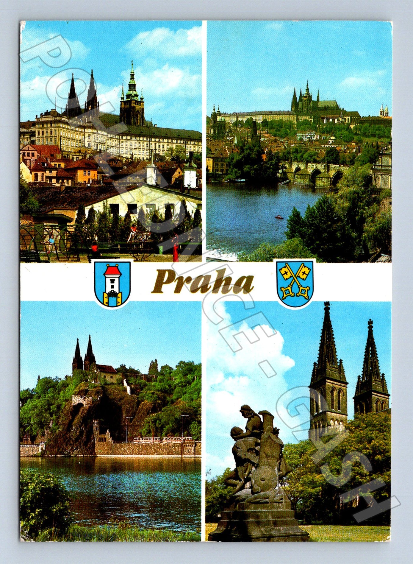 Pohlednice Praha multi-pohled 1970 (M22440)