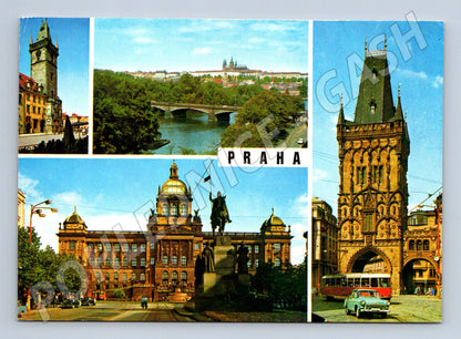 Pohlednice Praha koláž památek (M22442)