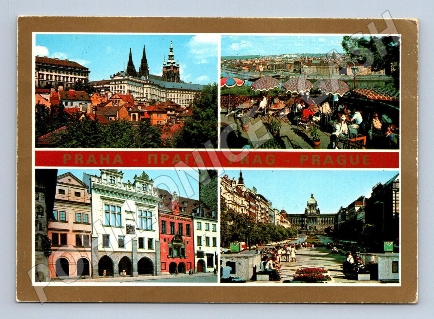 Pohlednice Praha různé pohledy 1985 (M22445)