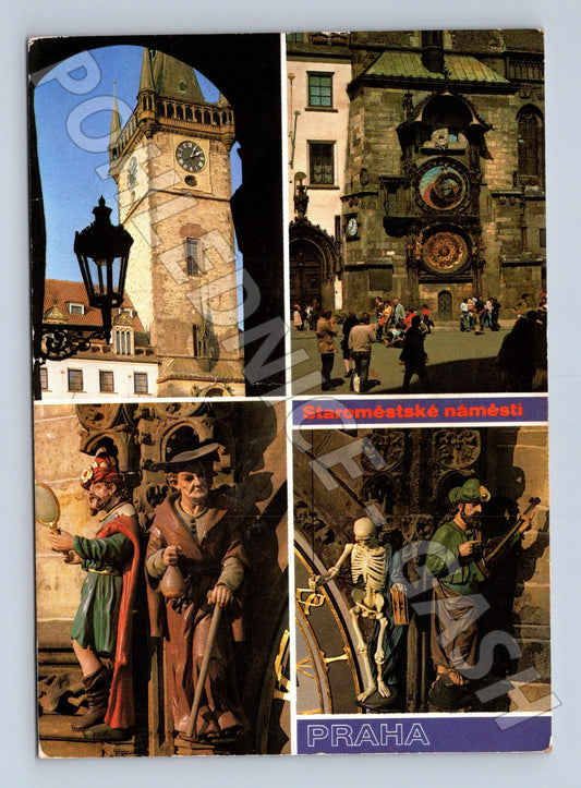 Pohlednice Praha Staroměstské náměstí Orloj 1987 (M22448)