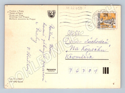 Pohlednice Praha Malá Strana chrám sv. Mikuláše 1963 (M22450)