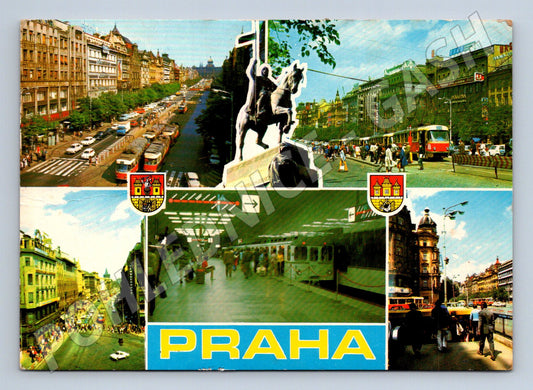 Pohlednice Praha různé záběry 1982 (M22454)