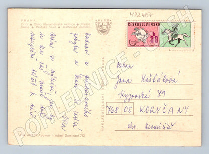 Pohlednice Praha historické památky koláž cca 1970s (M22457)