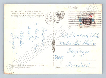 Pohlednice Praha koláž památek 1978 (M22460)