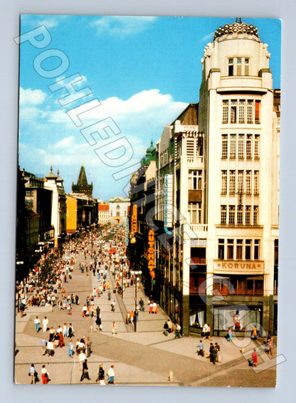 Pohlednice Praha Václavské náměstí Koruna 1988 (M22469)