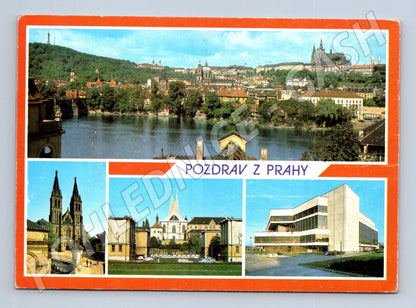 Pohlednice Praha panorama s Hradčany 1988 (M22472)